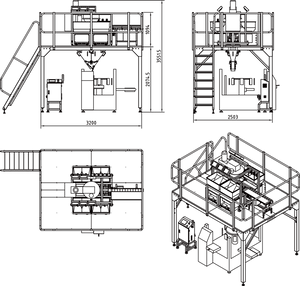 Система взвешивания и упаковки зерна и крупяных смесей